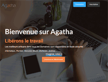 Tablet Screenshot of joinagatha.com
